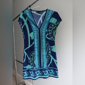 Banana Republic‎ Blue and Green Dress